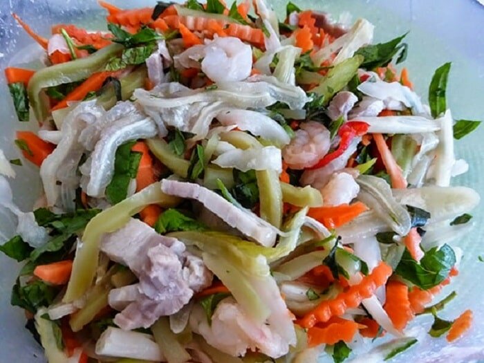 Nộm rau tiến vua giòn ngon hấp dẫn Nộm rau tiến vua giòn ngon hấp dẫn