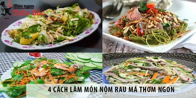 4 cách làm món nộm rau má thơm ngon