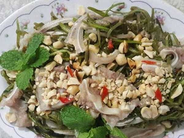 cách làm nộm rau muống tai lợn 1