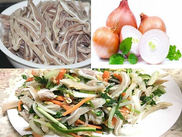 nộm tai lợn hành tây 1