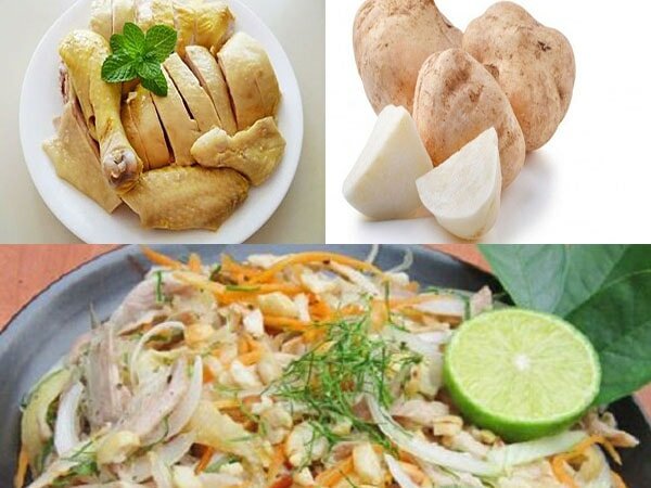 cách làm món nộm thịt gà