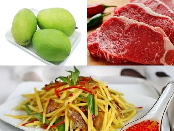 5 cách làm món nộm xoài xanh ngon miệng, bổ dưỡng 1 cách làm nộm xoài 1