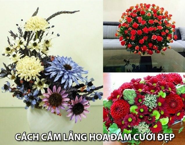 Cách cắm lẵng hoa đám cưới đẹp