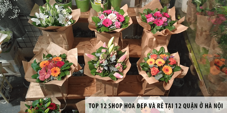 Top 12 Shop hoa đẹp và rẻ tại 12 quận ở Hà Nội