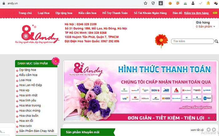 Shop hoa tươi Andy ở Mỗ Lao Shop hoa tươi Andy ở Mỗ Lao