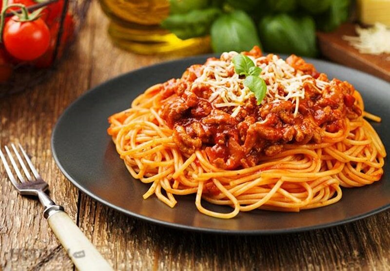 Mỳ Ý sốt bò băm Mỳ Ý sốt bò băm