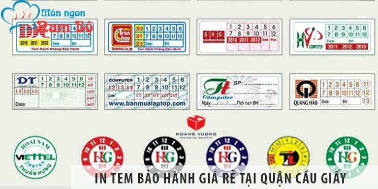 In tem bảo hành giá rẻ tại quận Cầu Giấy, Hà Nội