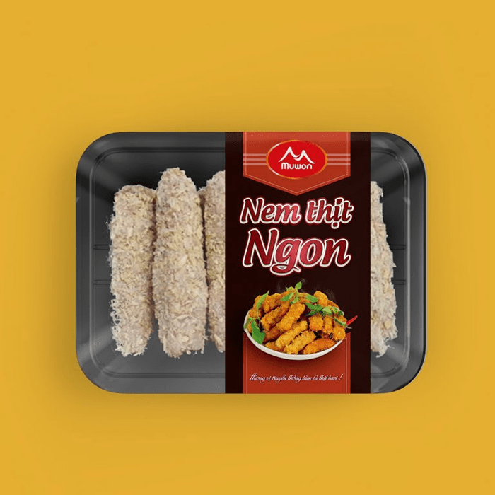 Sản phẩm nem chua rán Muwon được đóng gói vệ sinh, đẹp mắt Sản phẩm nem chua rán Muwon được đóng gói vệ sinh, đẹp mắt