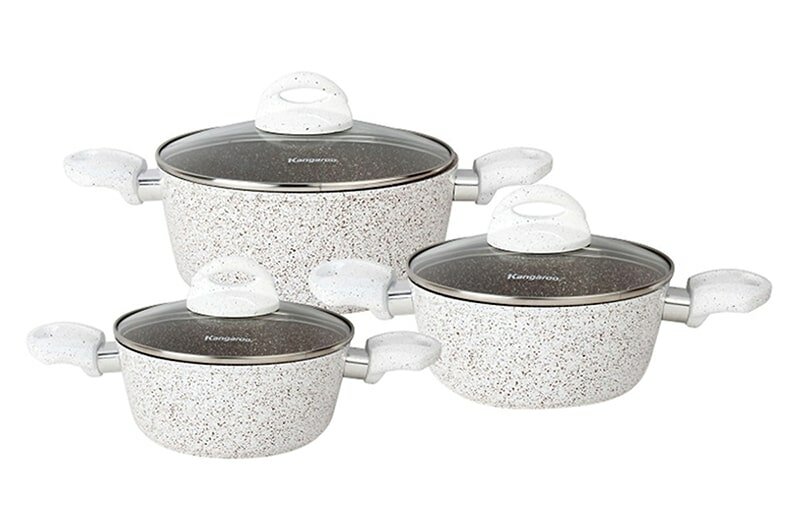 Bộ nồi vân đá hoa cương Kangaroo KG995