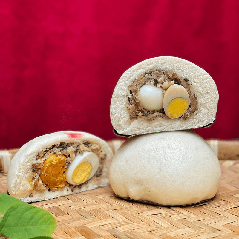 Bánh bao nhân mặn Bánh bao nhân mặn
