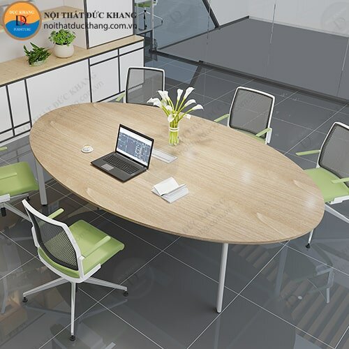 Phòng họp Misa Hồ Chí Minh đa dạng kích thước và thiết kế 9 Bàn họp Đức Khang DKBHCS25 hình oval