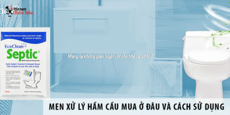 Men xử lý hầm cầu mua ở đâu? Cách sử dụng men xử lý hầm cầu